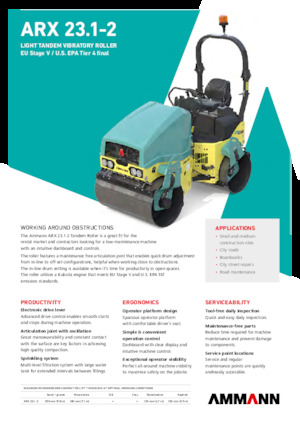 Tandem-Vibrowalzen Ammann ARX 23.1-2