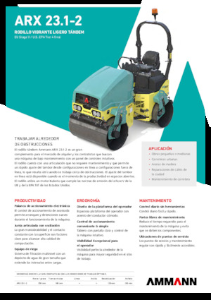 Tandem-Vibrowalzen Ammann ARX 23.1-2