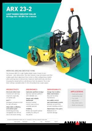 Tandem-Vibrowalzen Ammann ARX 23-2 T4f