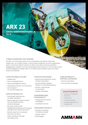 Tandem-Vibrowalzen Ammann ARX 23