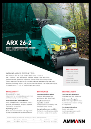 Tandem-Vibrowalzen Ammann ARX 26-2