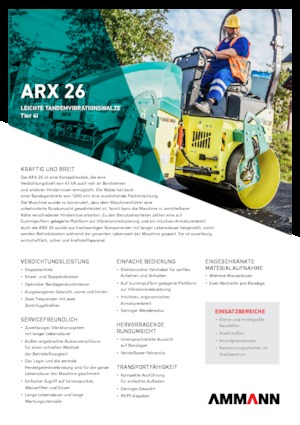 Tandem-Vibrowalzen Ammann ARX 26
