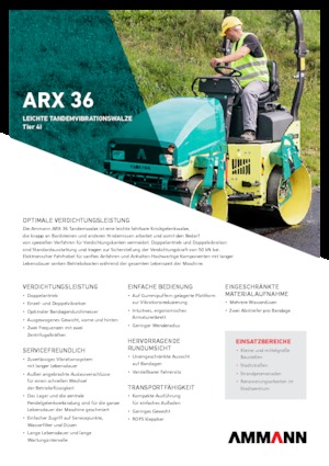 Tandem-Vibrowalzen Ammann ARX 36