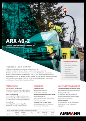 Tandem-Vibrowalzen Ammann ARX 40 -2