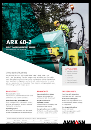 Tandem-Vibrowalzen Ammann ARX 40-2