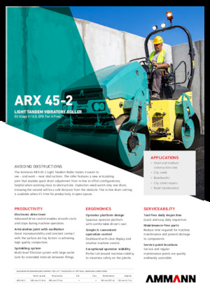 Tandem-Vibrowalzen Ammann ARX 45-2