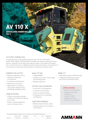 Tandem-Vibrowalzen Ammann AV 110 X