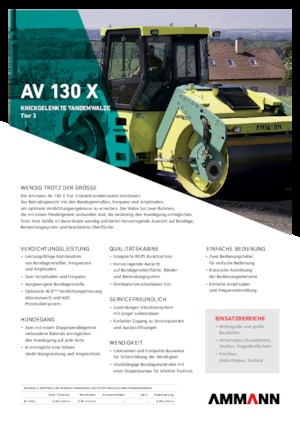 Tandem-Vibrowalzen Ammann AV 130 X