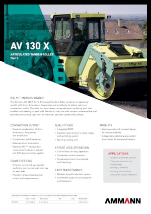 Tandem-Vibrowalzen Ammann AV 130 X