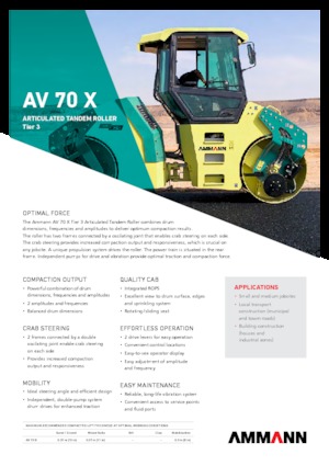 Tandem-Vibrowalzen Ammann AV 70 X