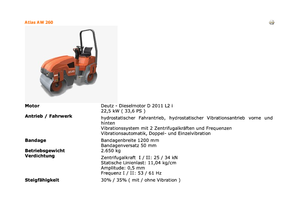 Tandem-Vibrowalzen Atlas AW 260