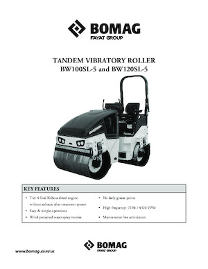 Tandem-Vibrowalzen Bomag BW 100 SL-5