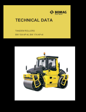 Tandem-Vibrowalzen Bomag BW 154 AP-4I