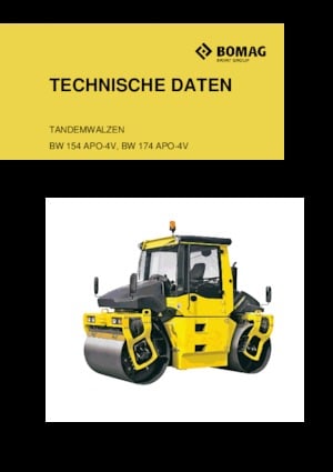 Tandem-Vibrowalzen Bomag BW 154 APO-4i