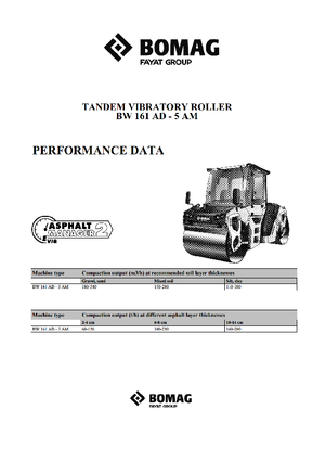 Tandem-Vibrowalzen Bomag BW 161 AD-5 AM