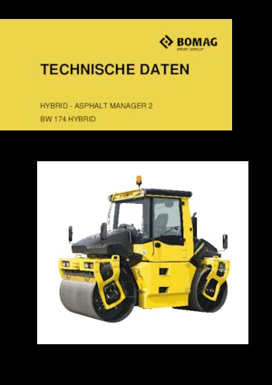 Tandem-Vibrowalzen Bomag BW 174 AP 4 AM Hybrid