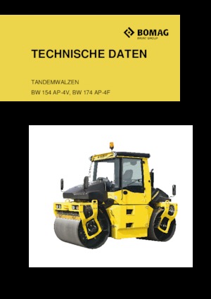 Tandem-Vibrowalzen Bomag BW 174 AP 4f
