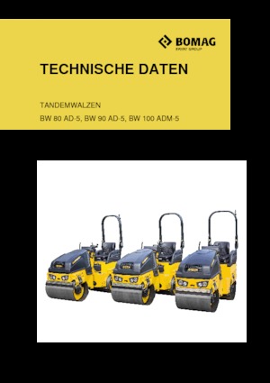 Tandem-Vibrowalzen Bomag BW 100 ADM-5