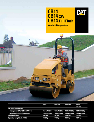 Tandem-Vibrowalzen Caterpillar CB14