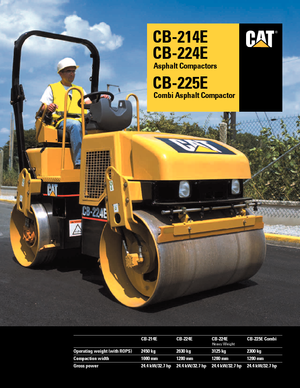 Tandem-Vibrowalzen Caterpillar CB 214 E