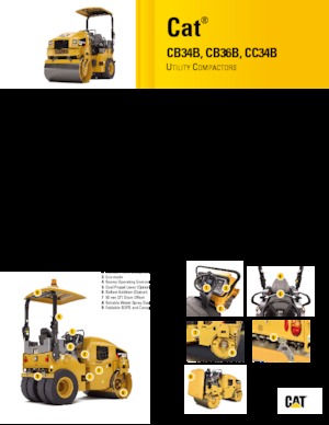 Tandem-Vibrowalzen Caterpillar CB34B