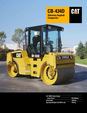 Tandem-Vibrowalzen Caterpillar CB434D