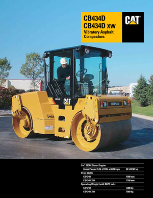 Tandem-Vibrowalzen Caterpillar CB434D