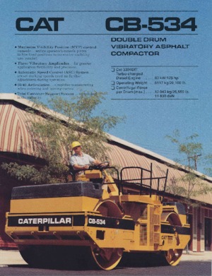 Tandem-Vibrowalzen Caterpillar CB-534