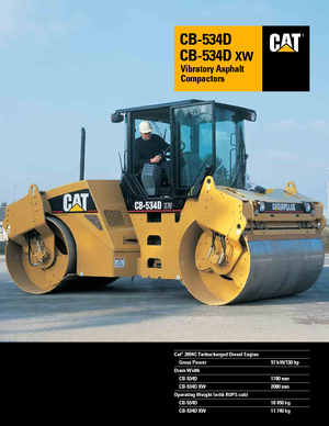 Tandem-Vibrowalzen Caterpillar CB534D