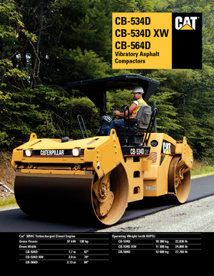 Tandem-Vibrowalzen Caterpillar CB534D