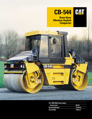 Tandem-Vibrowalzen Caterpillar CB 544
