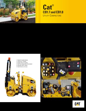 Tandem-Vibrowalzen Caterpillar CB1.7