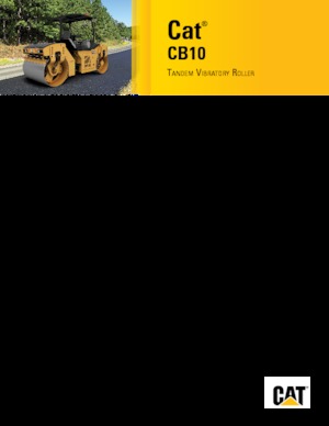 Tandem-Vibrowalzen Caterpillar CB10