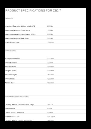 Tandem-Vibrowalzen Caterpillar CB2.9