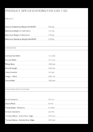 Tandem-Vibrowalzen Caterpillar CB2.7 GC