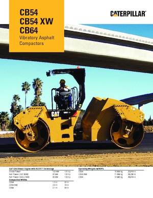Tandem-Vibrowalzen Caterpillar CB54