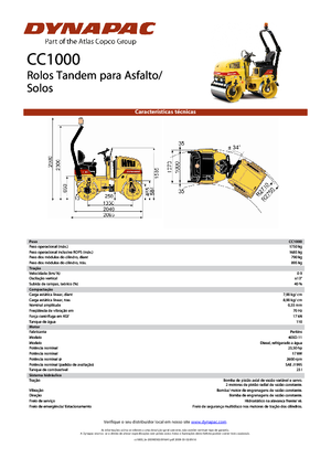 Tandem-Vibrowalzen Dynapac CC 1000