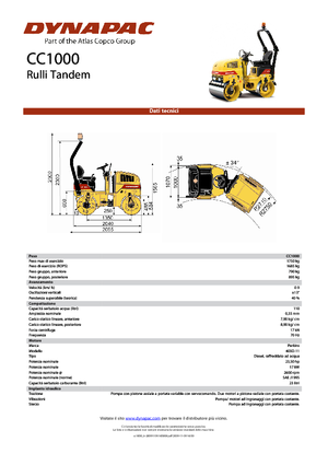 Tandem-Vibrowalzen Dynapac CC 1000