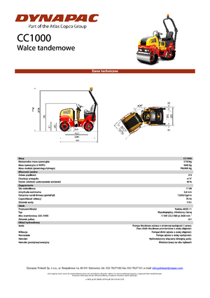 Tandem-Vibrowalzen Dynapac CC 1000