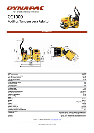 Tandem-Vibrowalzen Dynapac CC 1000