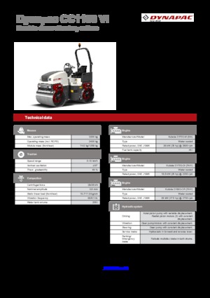 Tandem-Vibrowalzen Dynapac CC 1100 VI