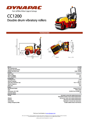 Tandem-Vibrowalzen Dynapac CC 1200