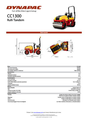 Tandem-Vibrowalzen Dynapac CC 1300