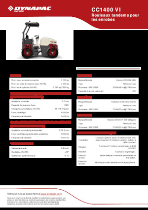 Tandem-Vibrowalzen Dynapac CC 1400 VI