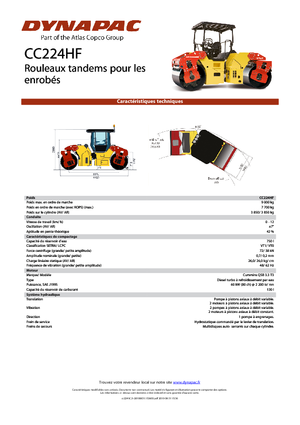 Tandem-Vibrowalzen Dynapac CC 224 HF