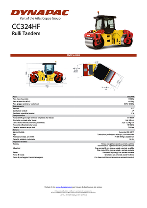 Tandem-Vibrowalzen Dynapac CC 324 HF