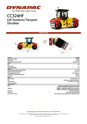 Tandem-Vibrowalzen Dynapac CC 324 HF
