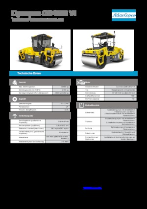 Tandem-Vibrowalzen Dynapac CC 4000 VI