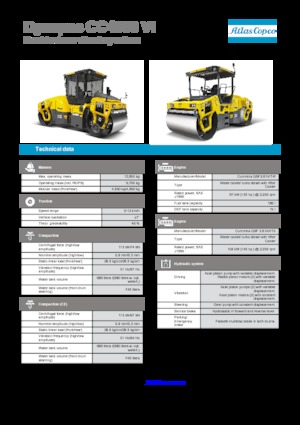 Tandem-Vibrowalzen Dynapac CC 4000 VI
