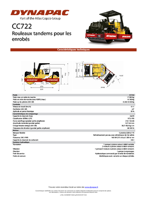 Tandem-Vibrowalzen Dynapac CC 722
